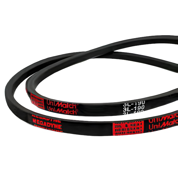 Megadyne 3L340 FHP V-Belt, 34 in Outside Length, 3/8 in Top Width, 0.22 in Thickness 3L340 - main